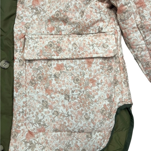 Maje Olive Green Quilted Jacket Reversible Size Small - Picture 4 of 7